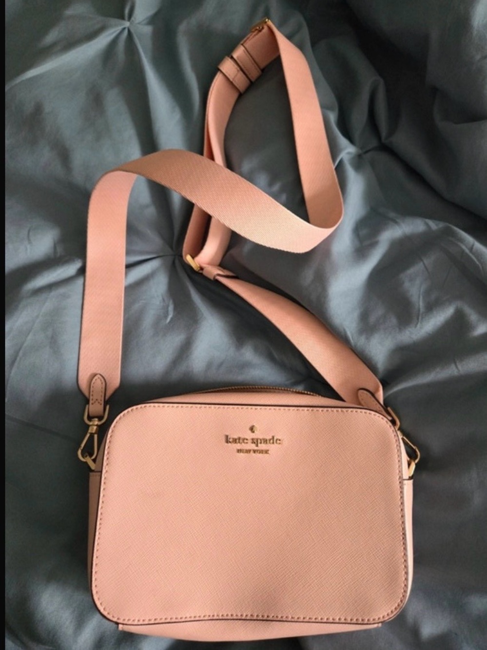 kate spade Powder Pink Saffiano Crossbody Bag